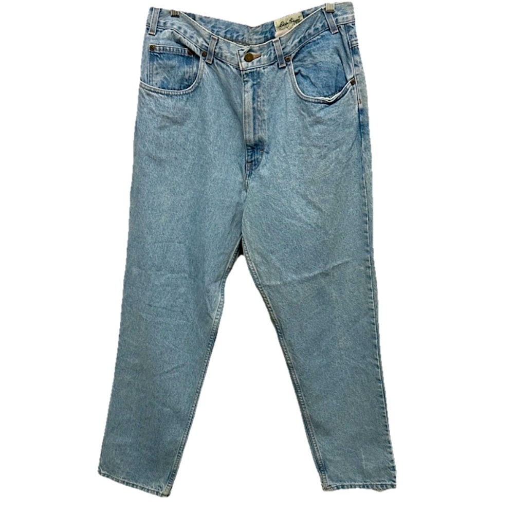 NWT Vintage Eddie Bauer Light Wash Jean Size 36x30 MADE IN USA Straight Leg Y2K‎